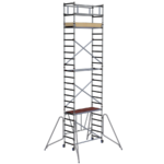 Rusztowanie jezdne aluminiowe Faraone Compact XS 75x180 cm do profesjonalnych prac na wysokości