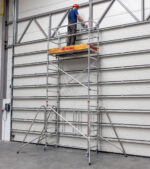 Rozłożone rusztowanie jezdne Faraone Compact XS
