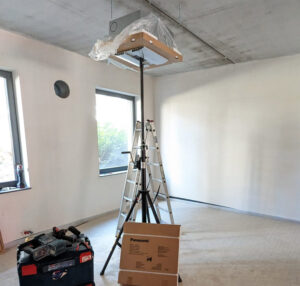 ALUMINIOWA TACA/PÓŁKA ŁADUNKOWA - montaż klimatyzacji