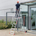 Podest roboczy Faraone SM z chronioną platformą roboczą - zastosowanie