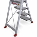 Głębokie aluminiowe stopnie 23 cm w schodach Faraone SGP