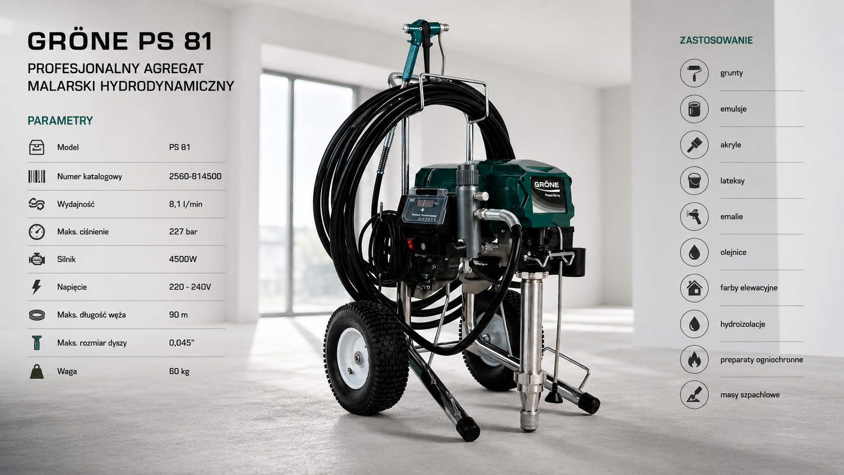 GRONE POWERSPRAY 81 INFOGRAFIKA