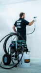 grone powerspray 81 podczas natrysku gładzi