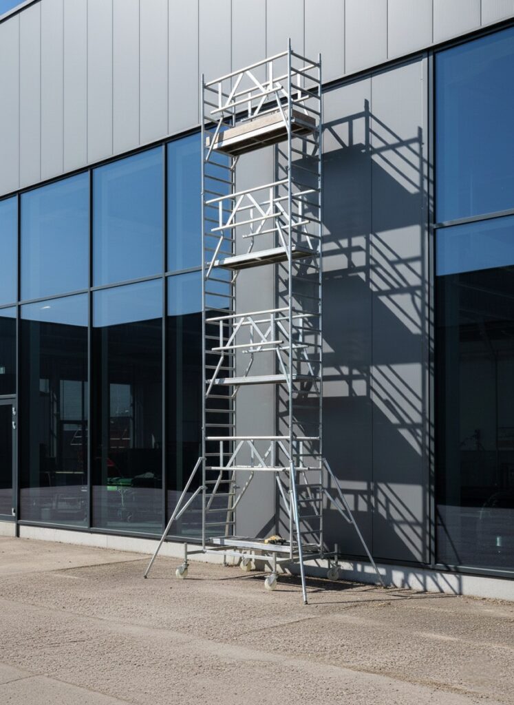 rusztowanie aluminiowe przejezdne akso