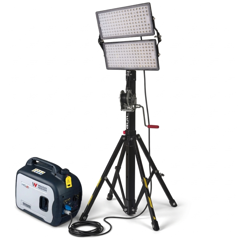 Mobilny Maszt oświetleniowy z agregatem prądotwórczym