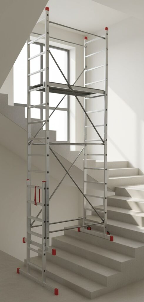 Rusztowanie na schody i klatki schodowe
