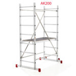 Podest roboczy AK200 – lekkie rusztowanie drabinowe do 3 metrów do użytku domowego