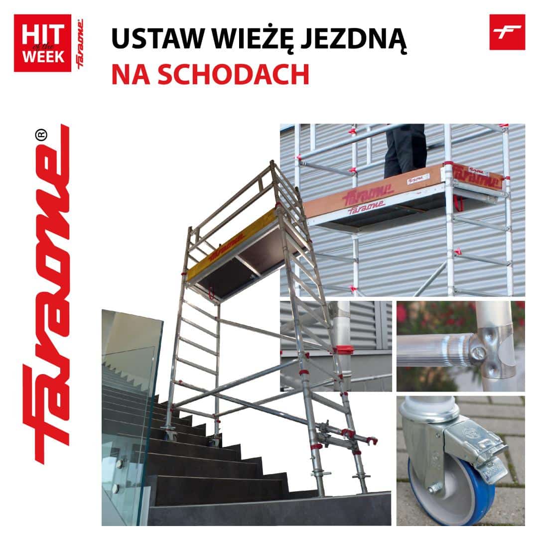 zestaw do rusztowań do pracy na schodach