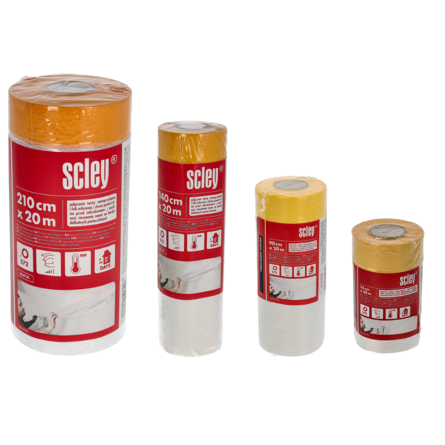 Scley Antychlap seria 64 – folia z taśmą maskującą w różnych rozmiarach