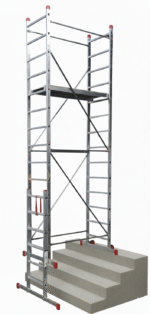 lekkie rusztowanie jezdne na schody.