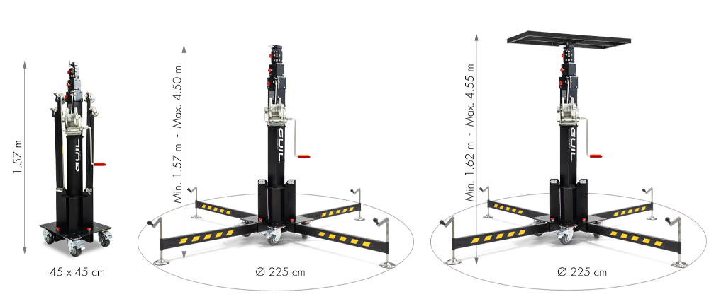 Podnośnik ELC 755 WYMIARY