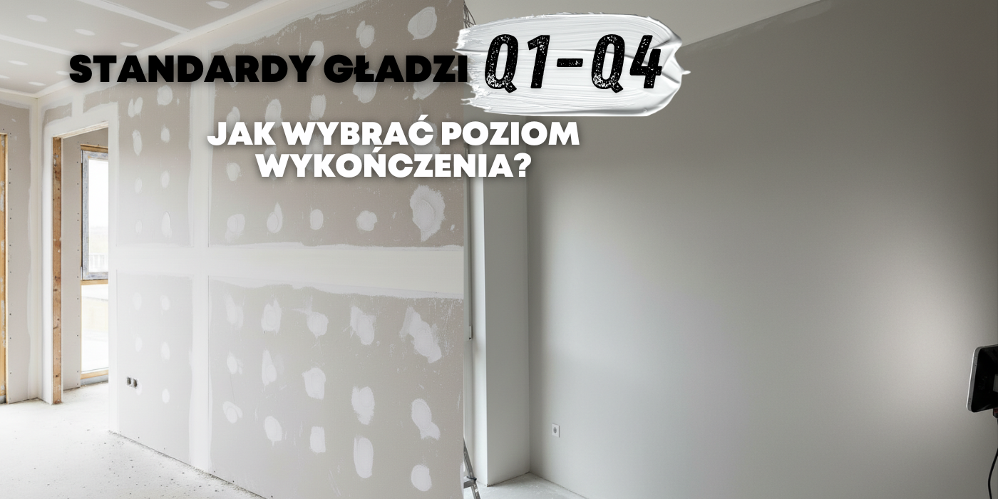 Standardy gładzi Q1–Q4 – jak wybrać poziom wykończenia i odebrać prace bez sporów?