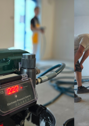 Szkolenie z obsługi Gröne PowerSpray 81 – praktyka na budowie