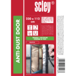 Scley kurtyna przeciwpyłowa 112 x 220 cm, zamek *U*