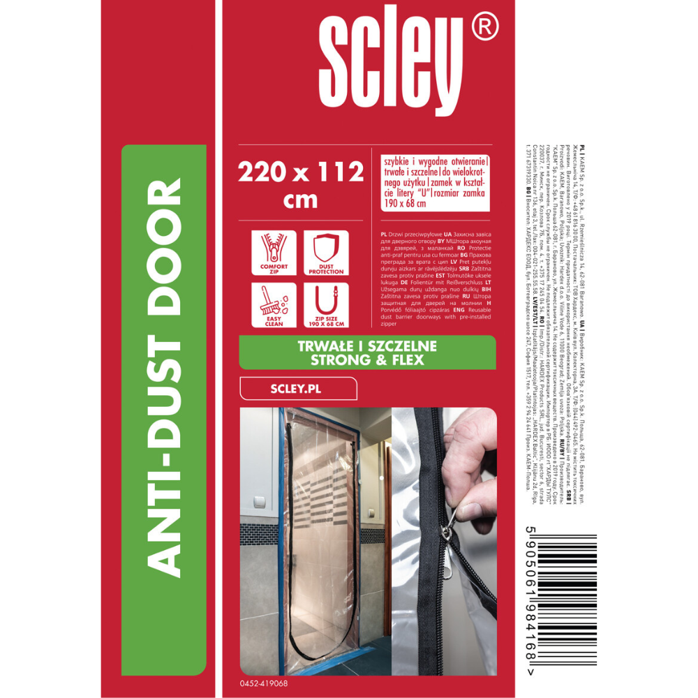 scley-kurtyna-przeciwpylowa-112-x-220-cm-zamek-u- Scley kurtyna przeciwpyłowa 112 x 220 cm, zamek *U*