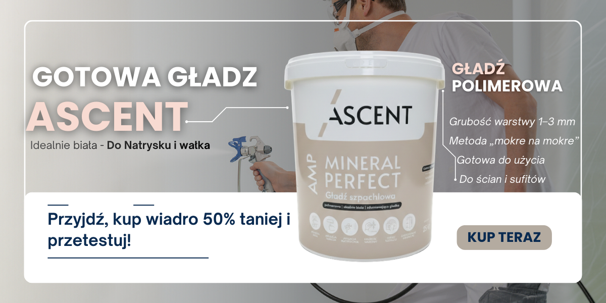 Gotowa gładź ascent promocja baner