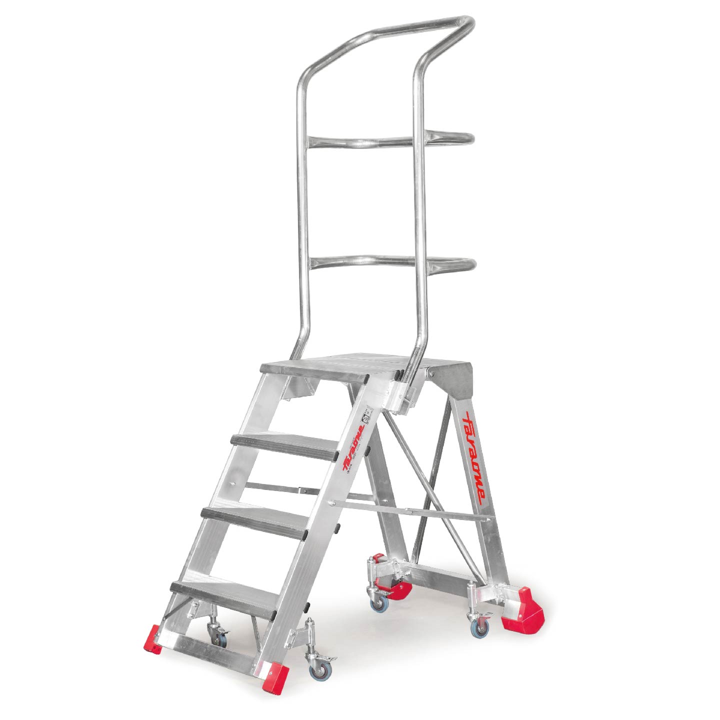 CM60WWW Schody przemysłowe Faraone CM60 – składane, z platformą roboczą - obrazek 1