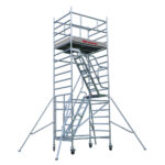 Rusztowanie jezdne ze schodami Faraone TOP SYSTEM SAFETY 135 x 180 cm